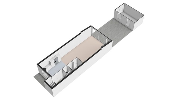 Plattegrond - Zwarte Sternhof 6, 2623 MC Delft - Zwarte Sternhof 6-Perceel-3d.jpg
